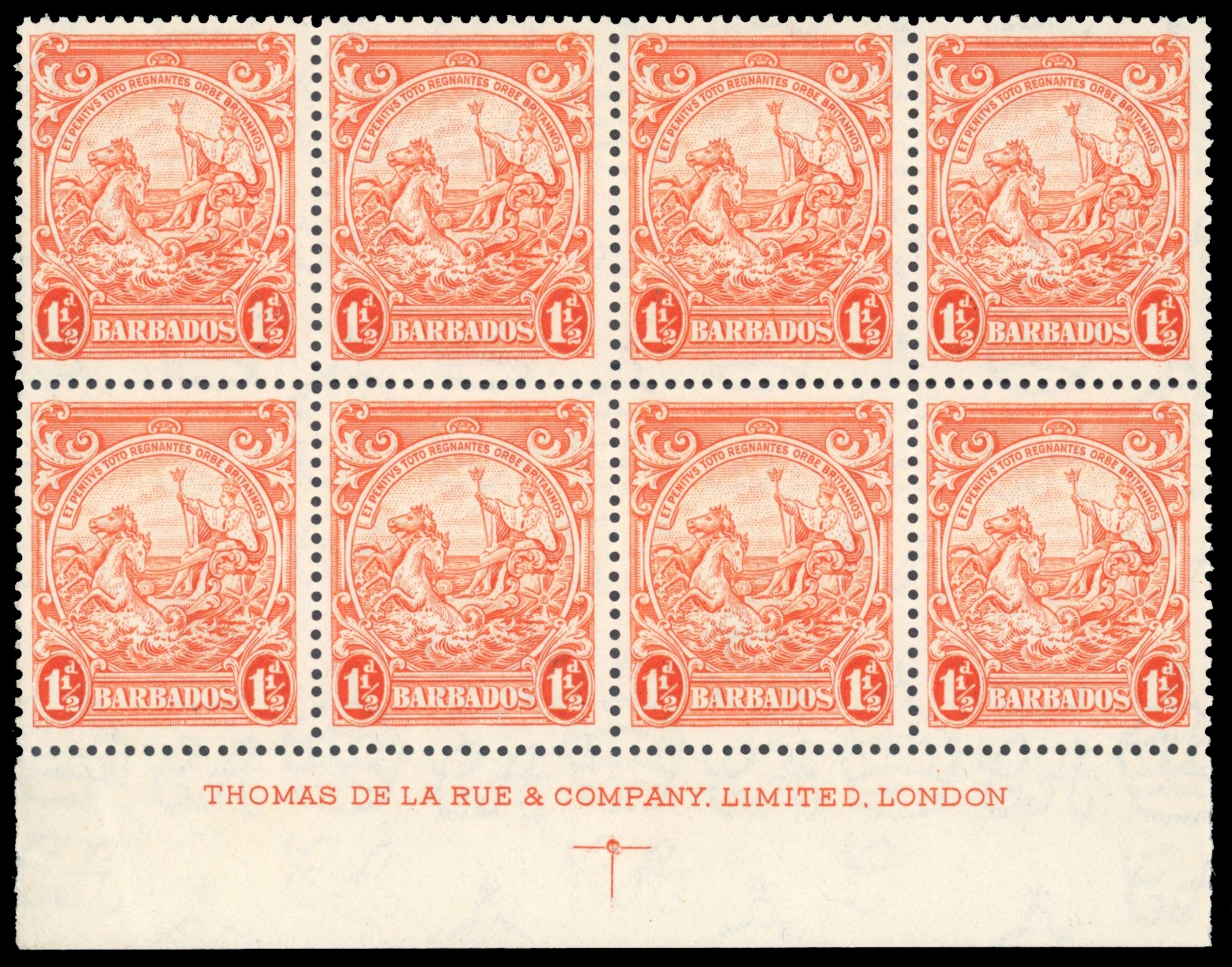 Barbados SG 250a var block mint