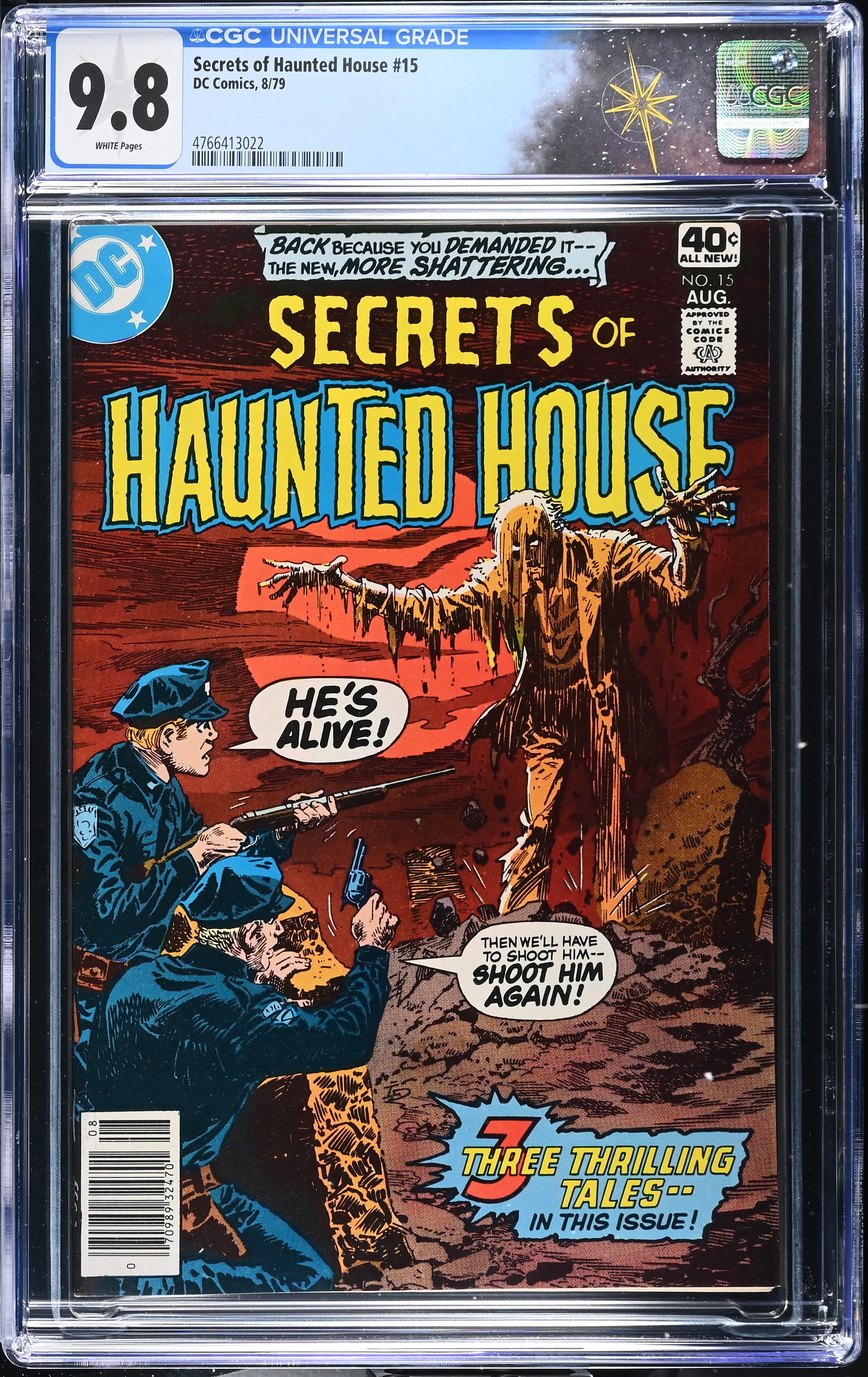 Secrets of Haunted House #15 CGC 9.8 Highest Grade on the Census (DC Comics, 1979) White Pages