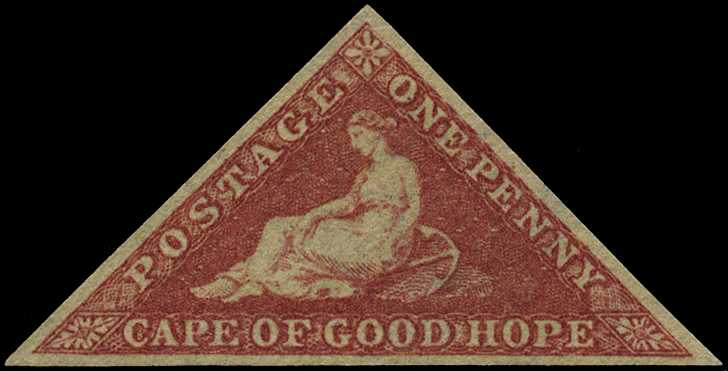 1858 1d rose, unused without gum. Fine colour...