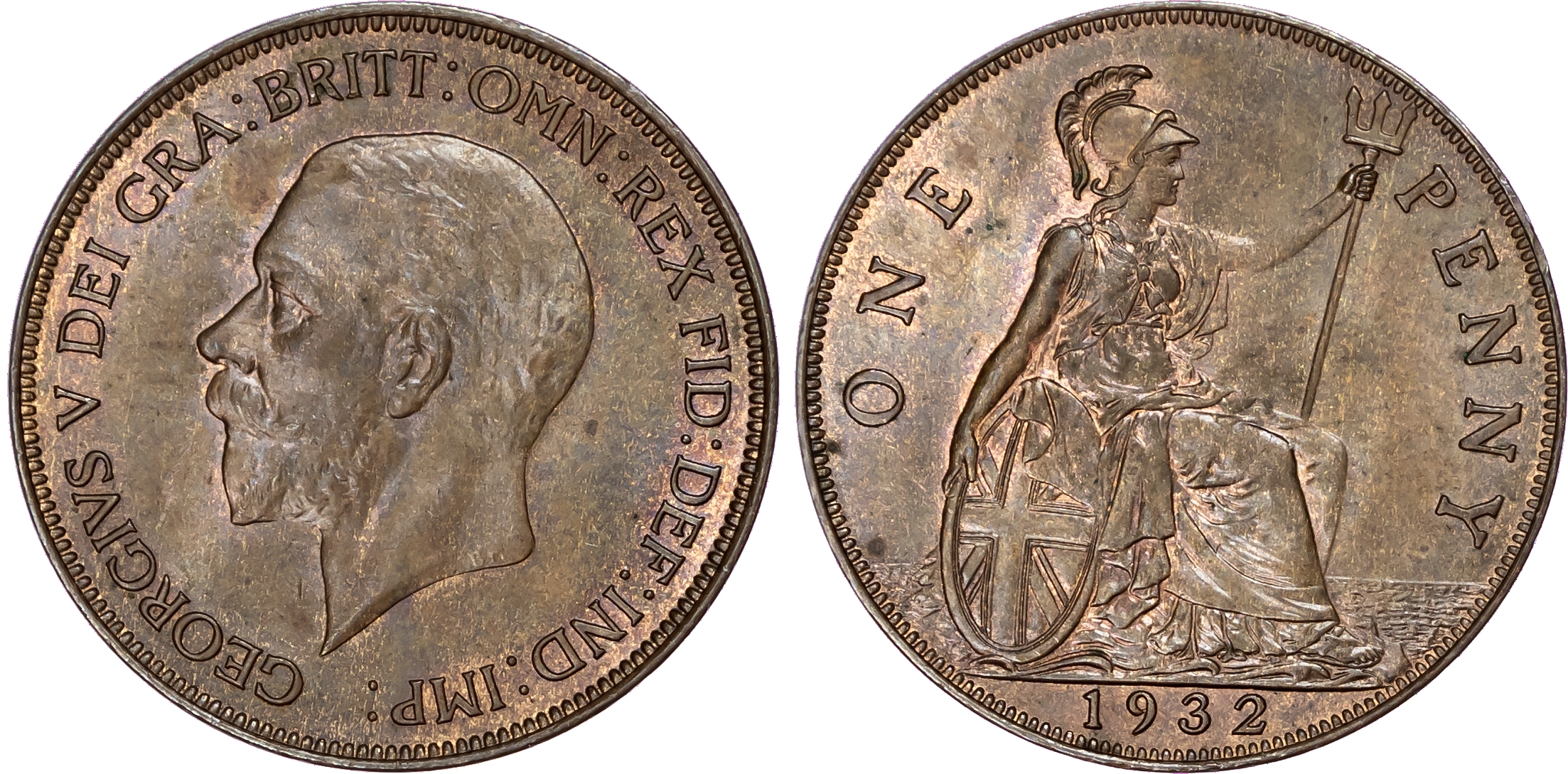 George V (1910-1936), Penny, 1932