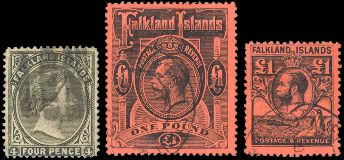 Falkland Islands 1878-1937 collection used