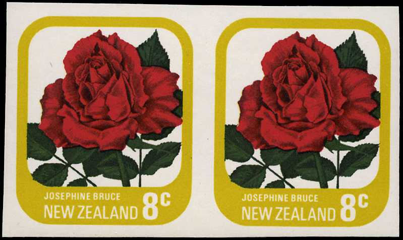 1975-81 8ct Rose imperforate horizontal...