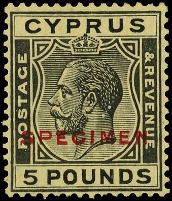 Cyprus SG 117as Specimen