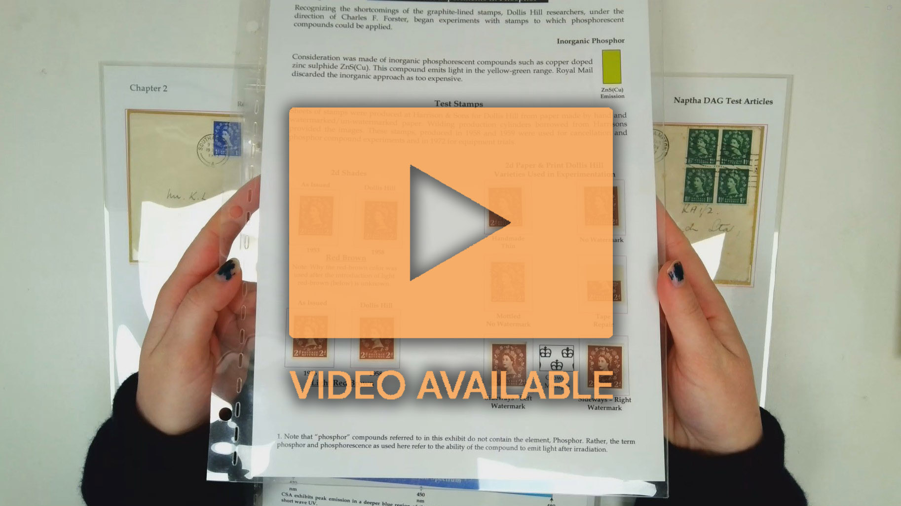 GB 1958 QEII Dollis Hill & phosphor-graphite display collection 