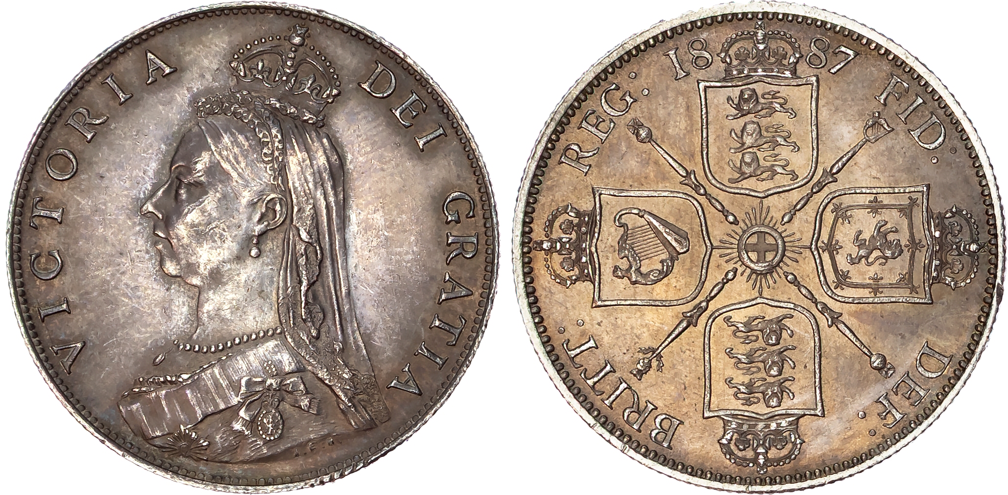 Victoria (1837‑1901), AR Florin, 1887.