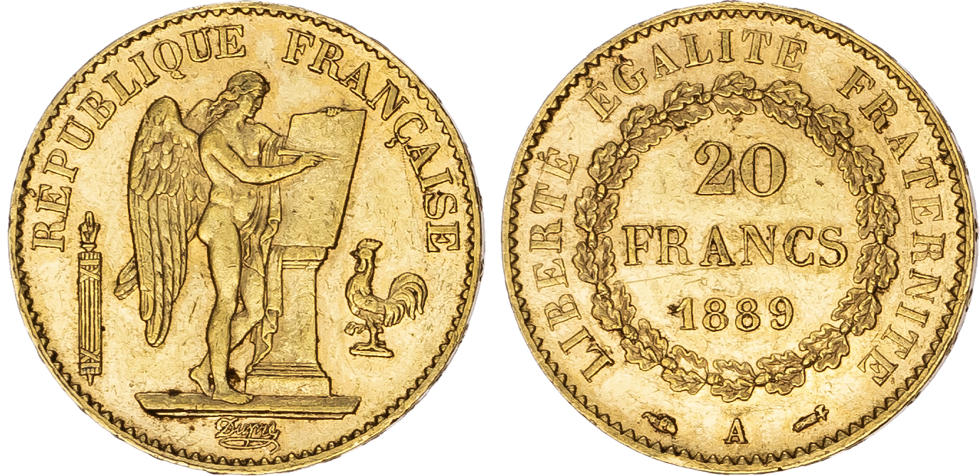 France, Group of Gold Coins (11).