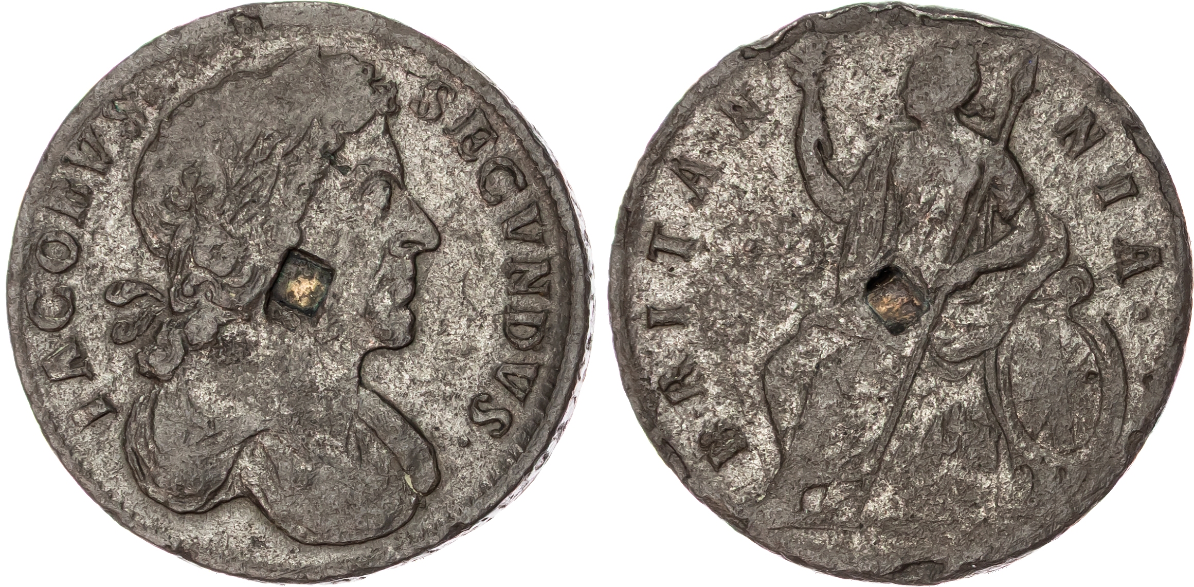 James II (1685‑1688), tin Halfpenny, 1687.