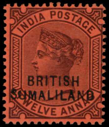 1903 QV 12a purple/red, opt at foot,...
