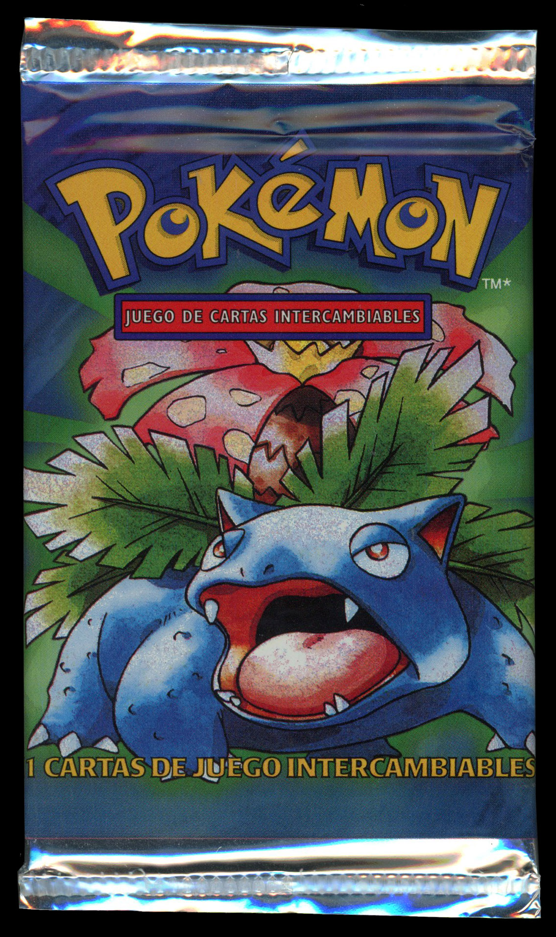 Pokemon TCG - Base Set Venusaur Sealed Booster Pack - Spanish