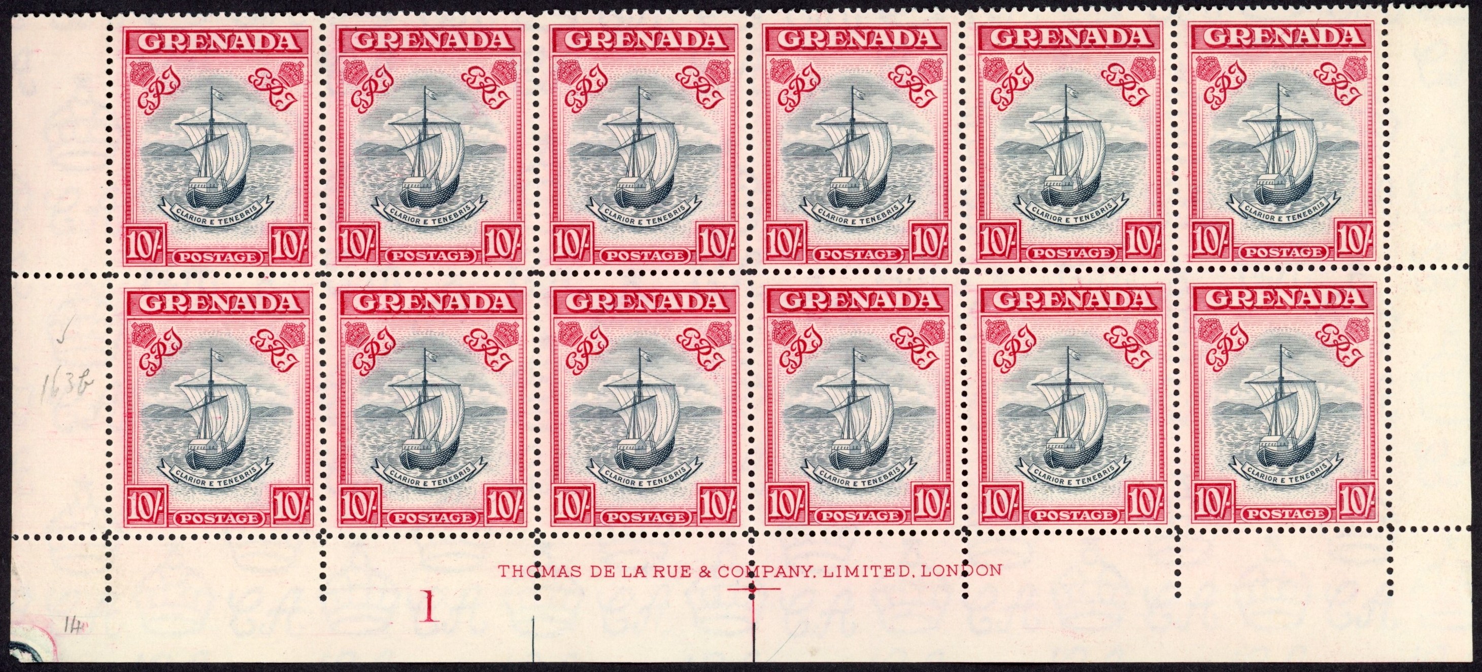 Grenada SG 163e block mint