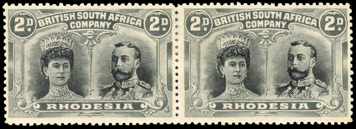 RSC A 2d black and grey pair #s 48-9 mint