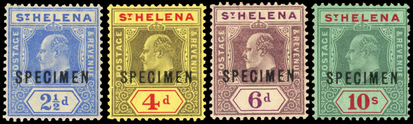 St Helena SG 64s-70s Specimens