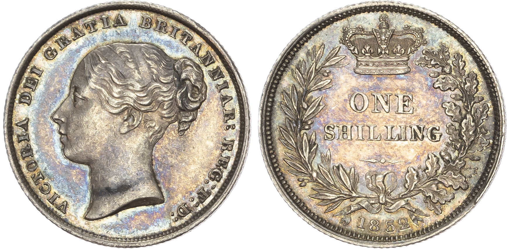 Victoria (1837-1901), Shilling, 1852, Type A³