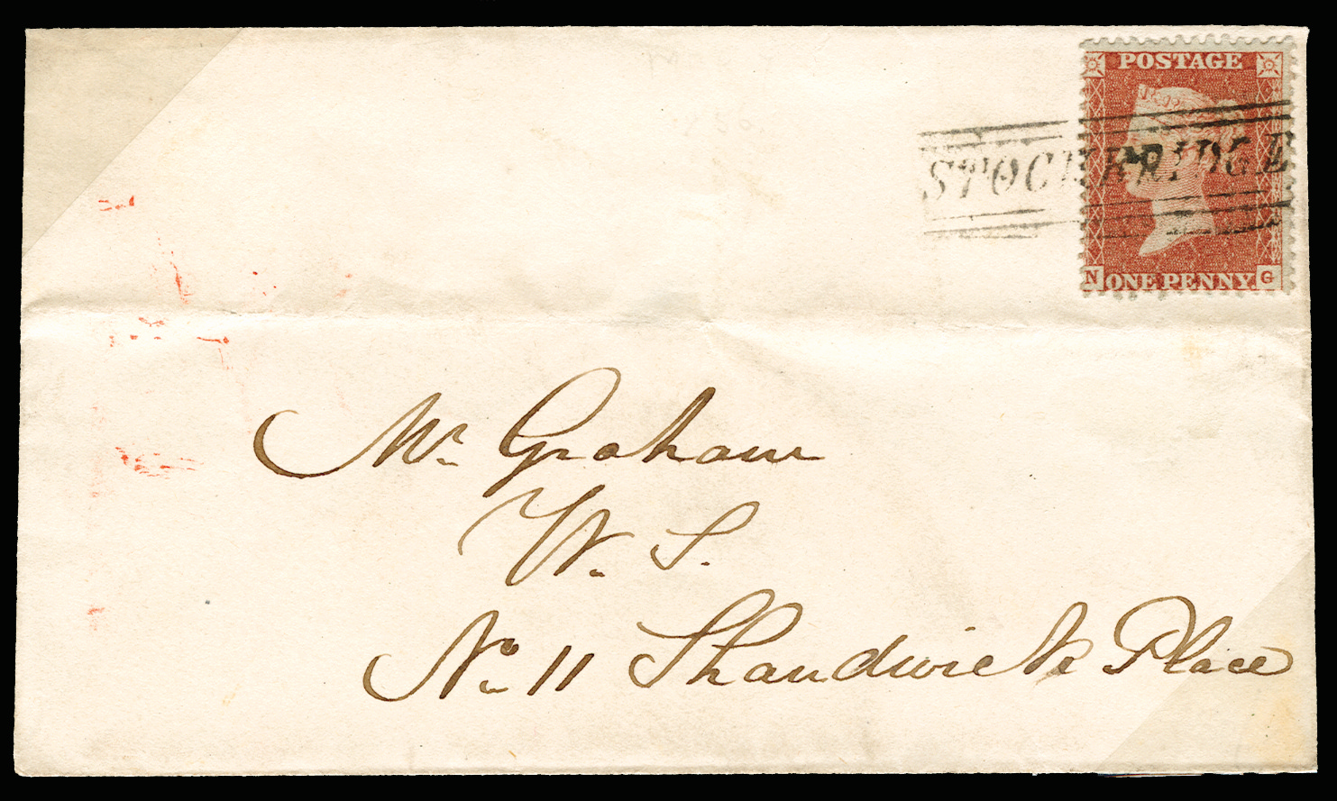 Great Britain 1856-58 group of Scots local cancellations on cover