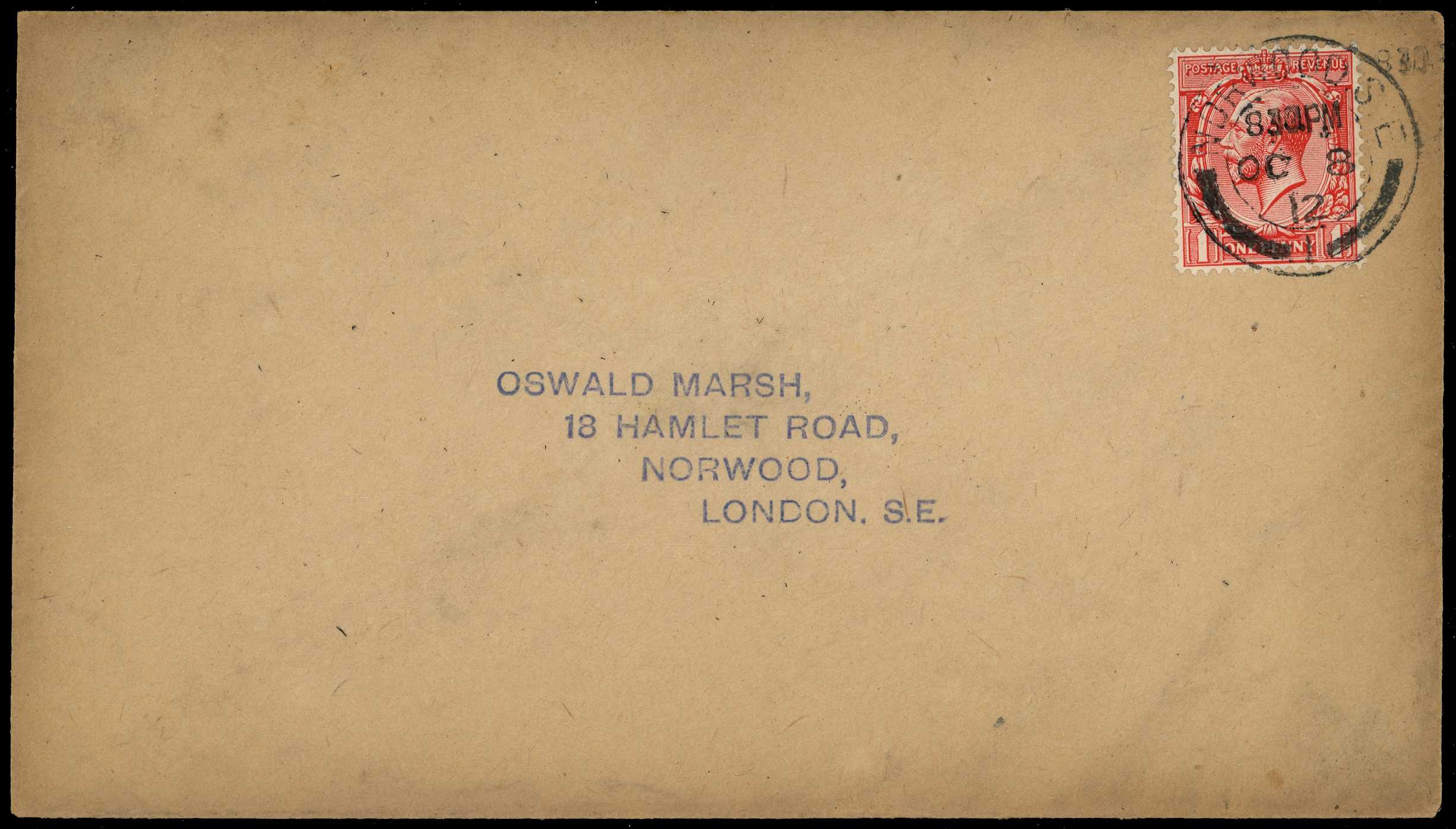 1912 1d Bright scarlet. Very fine used...