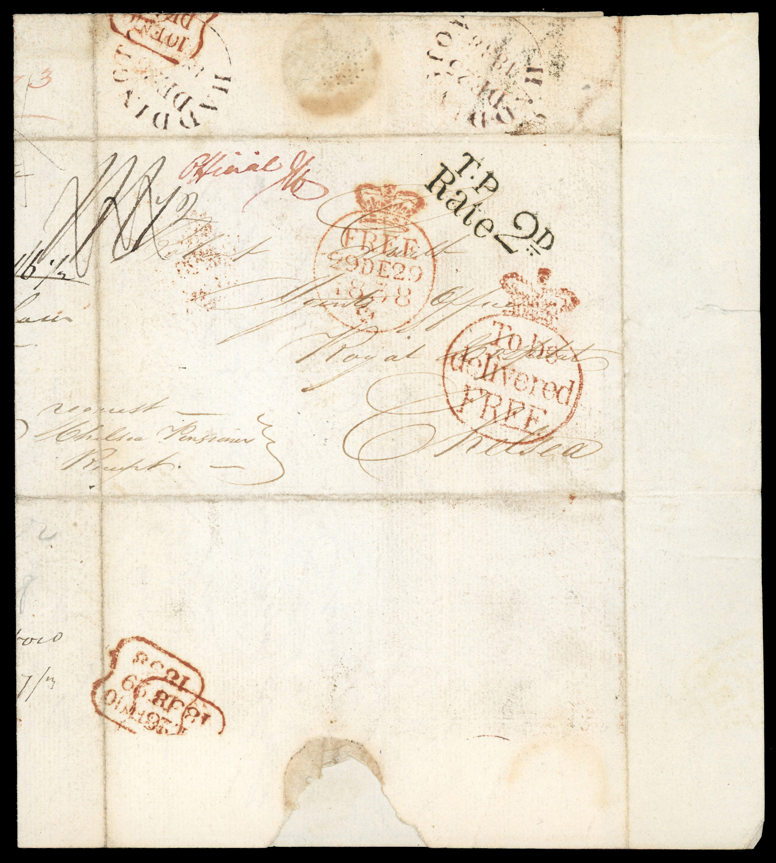 GB POSTAL HISTORY: 1838-94 selection with pre-stamp