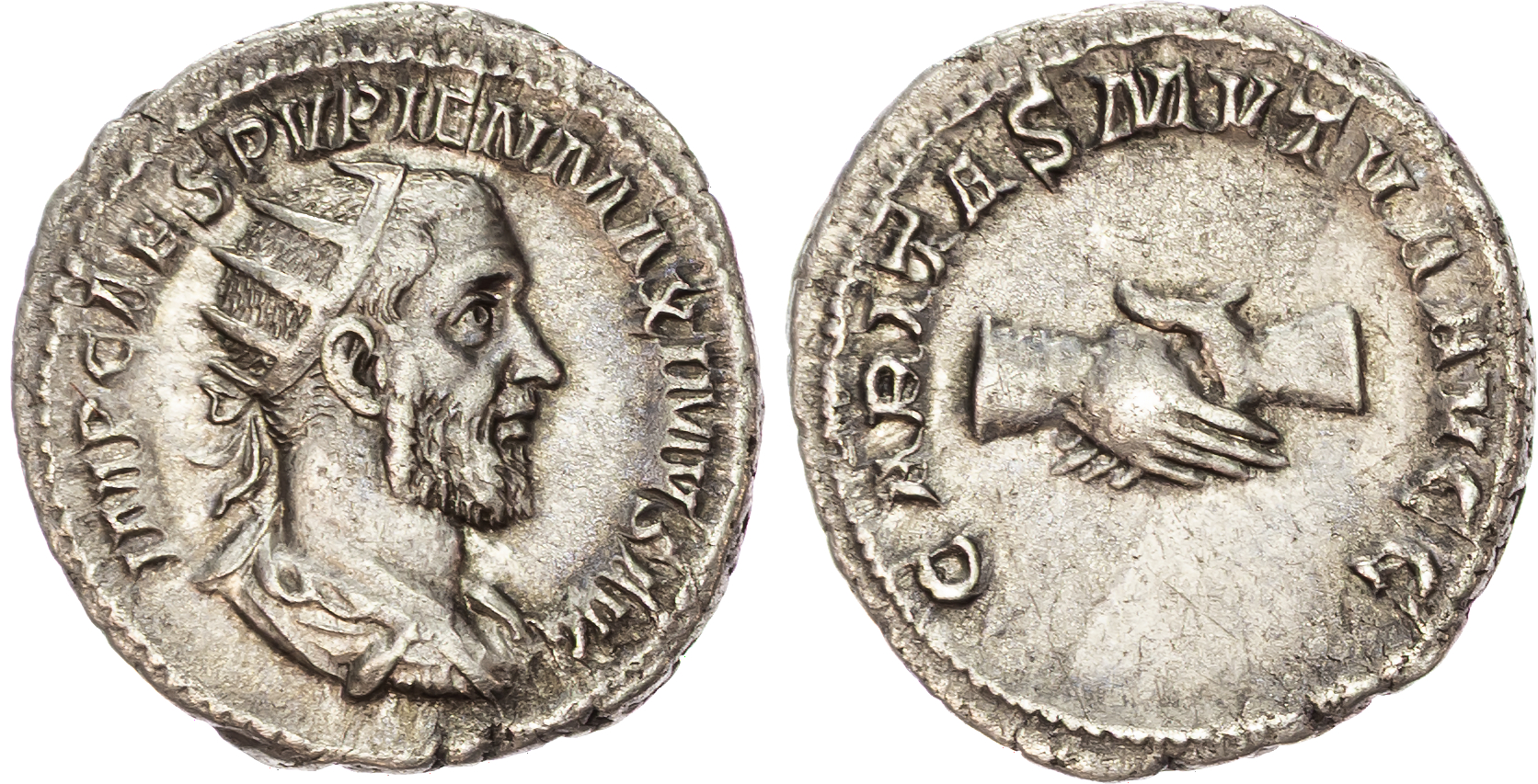 Pupienus (AD 238) AR Antoninianus, Rome, 4.79g. 