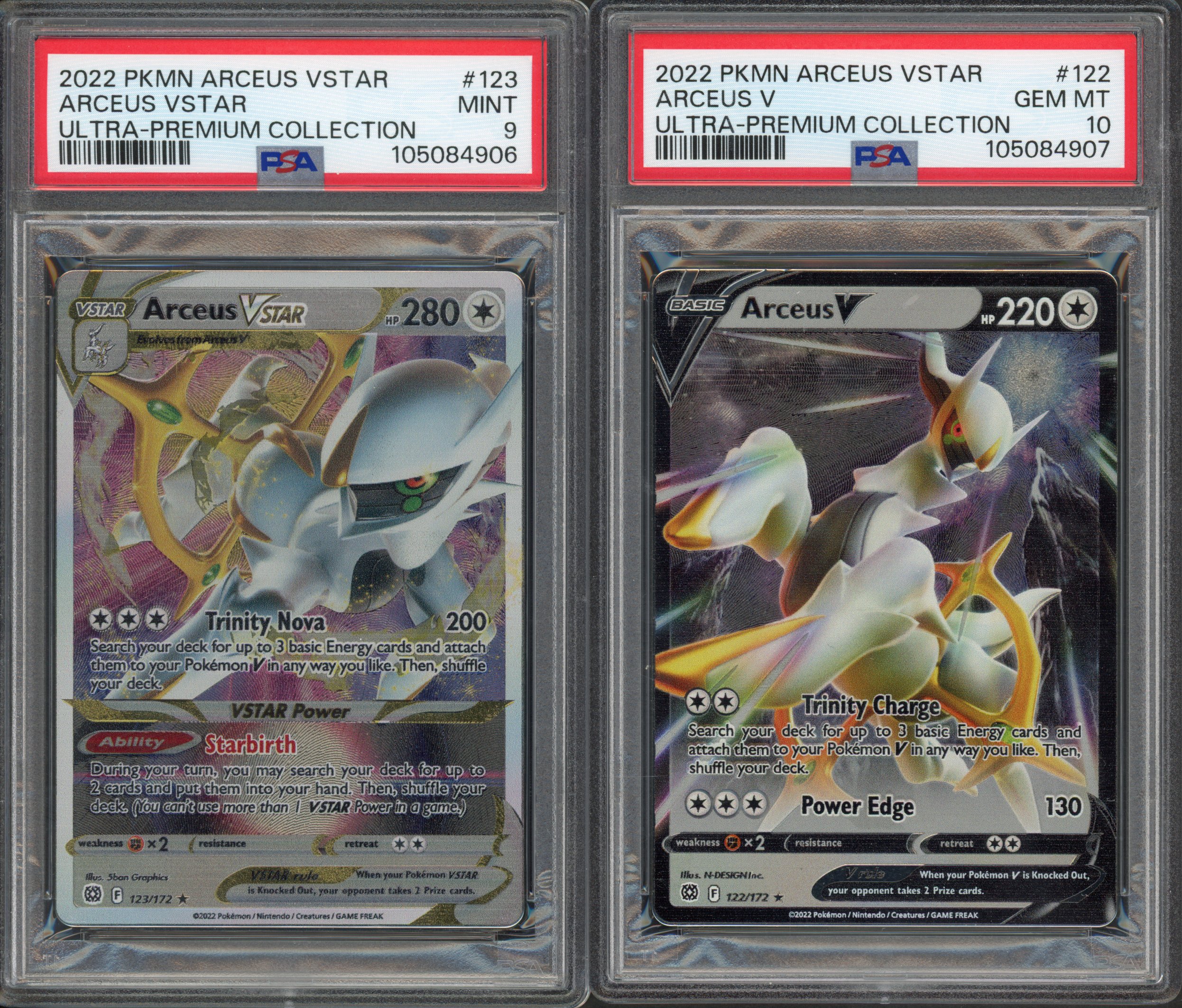 <p>PSA Sequential Arceus V & VSTAR Metal Promo Cards - Ultra Premium Collection </p>
