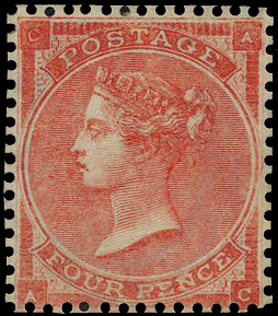 1862 4d bright red Pl.3.