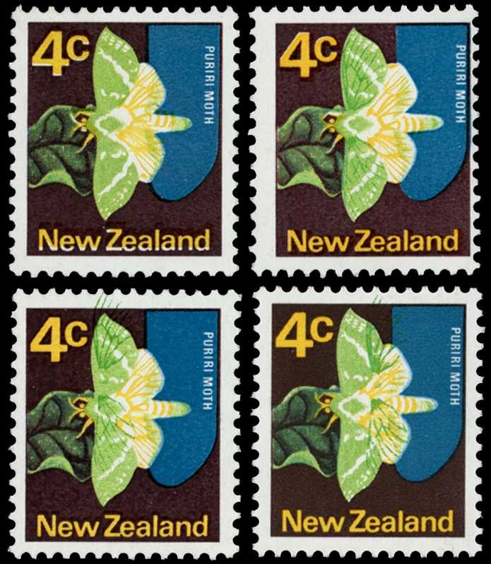 1970 4ct Puriri Moth watermark sideways...
