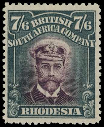 1913-7 7/6d Head Die II, perf 15. Large...