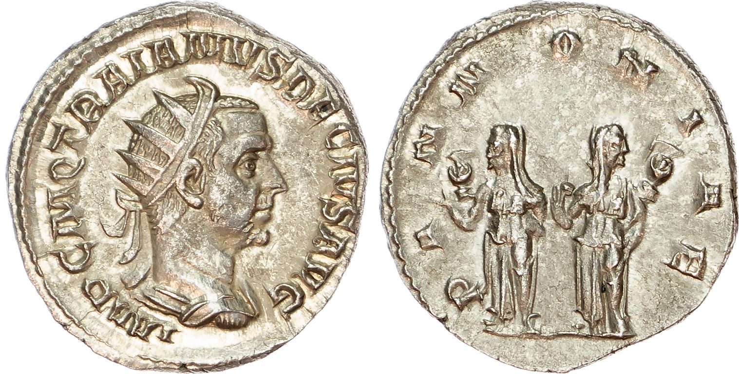 Trajan Decius (AD 249-251) AR Antoninianus, Rome, AD 250-251, 4.69g. 