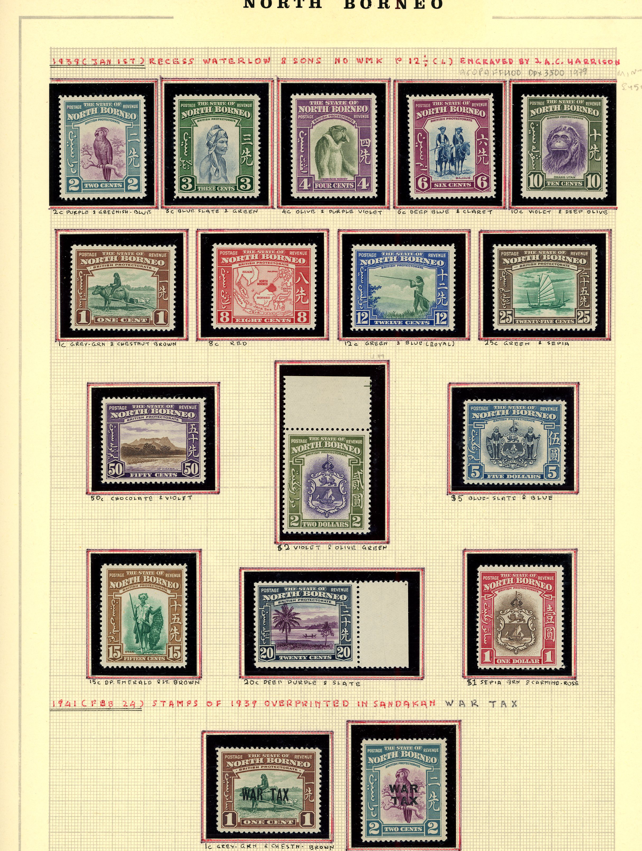 1939-52 collection (132) with 1939 set o.g.,...