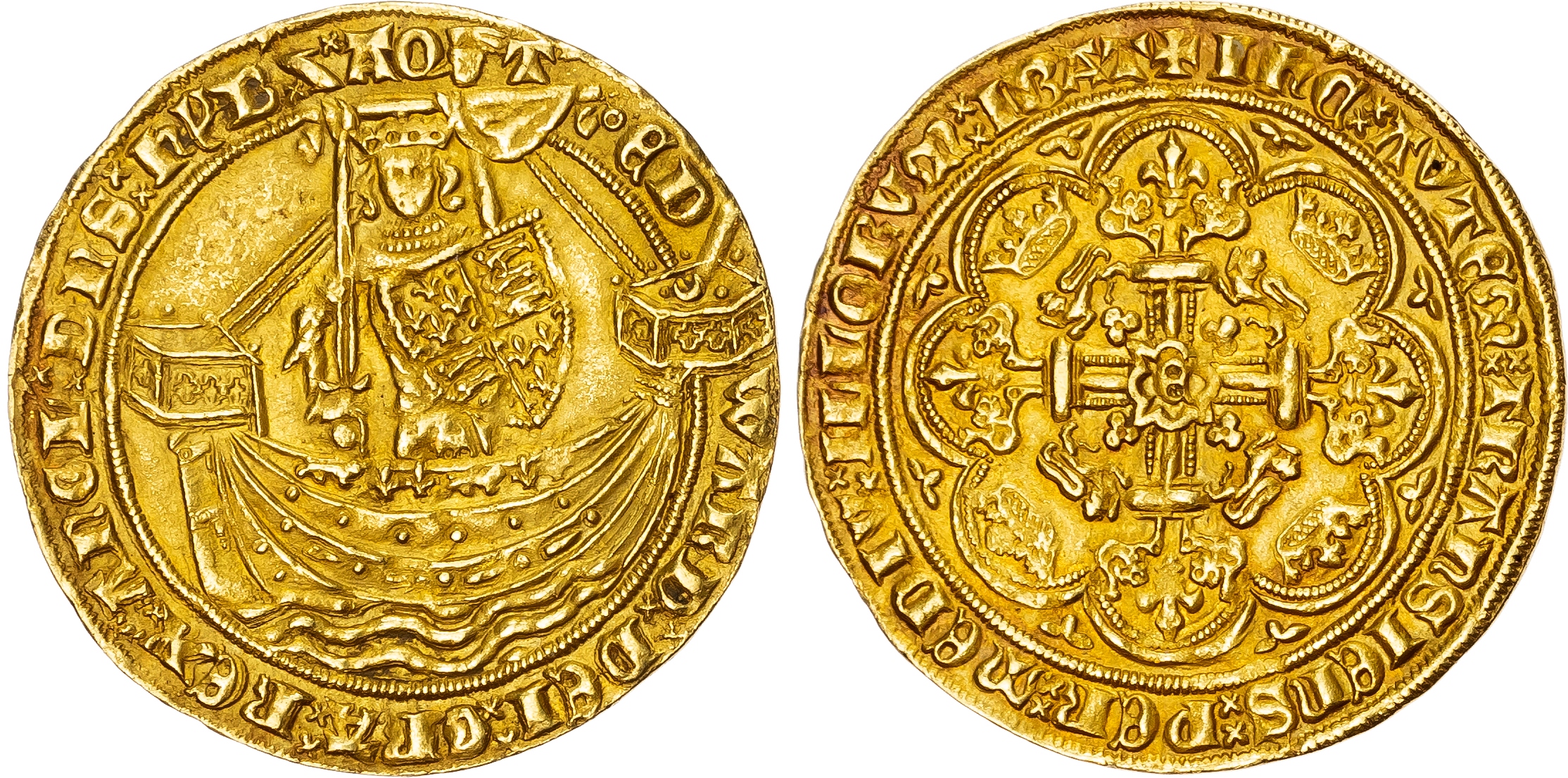 Edward III (1327-77) Noble, Fourth Coinage, Treaty Period, London, (1361‑69)