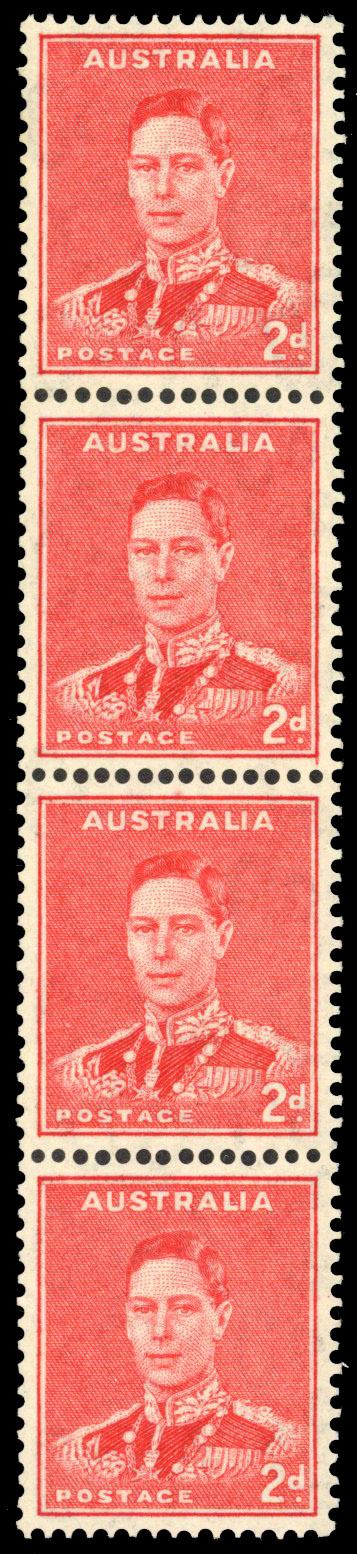 Australia SG 184a strip mint