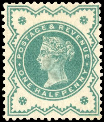 GB SG 213 1900 Jubilee ½d Colour Trial SG213var Mint