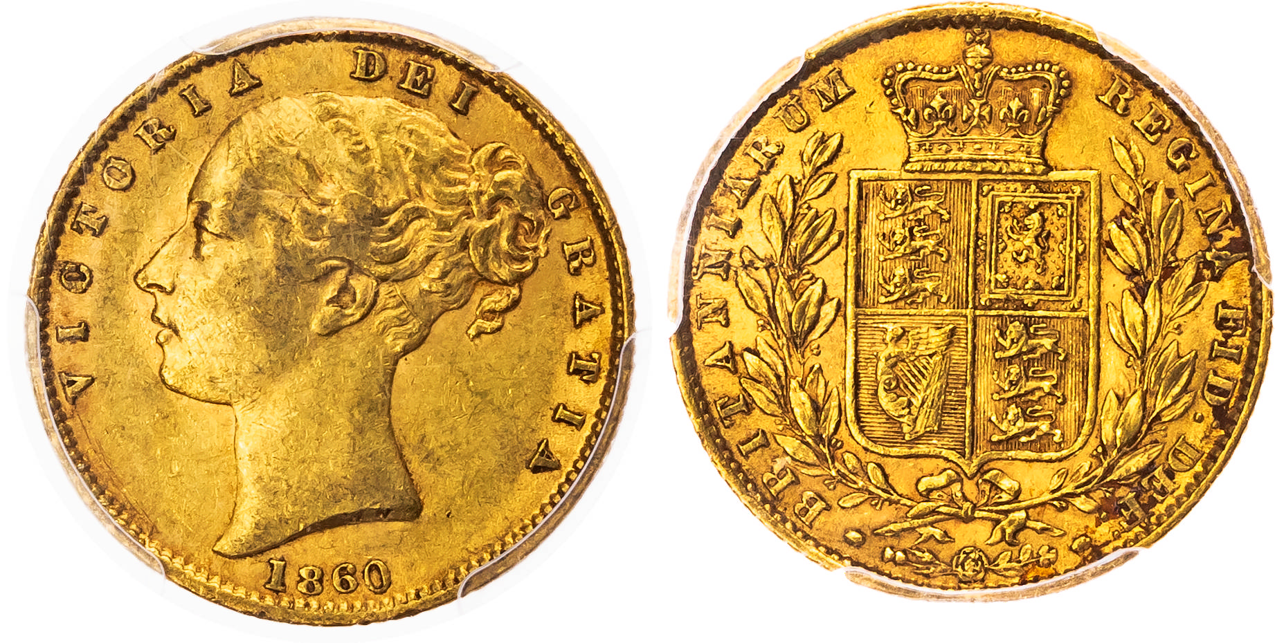 Victoria (1837-1901), AV Sovereign, 1860, O/C. 