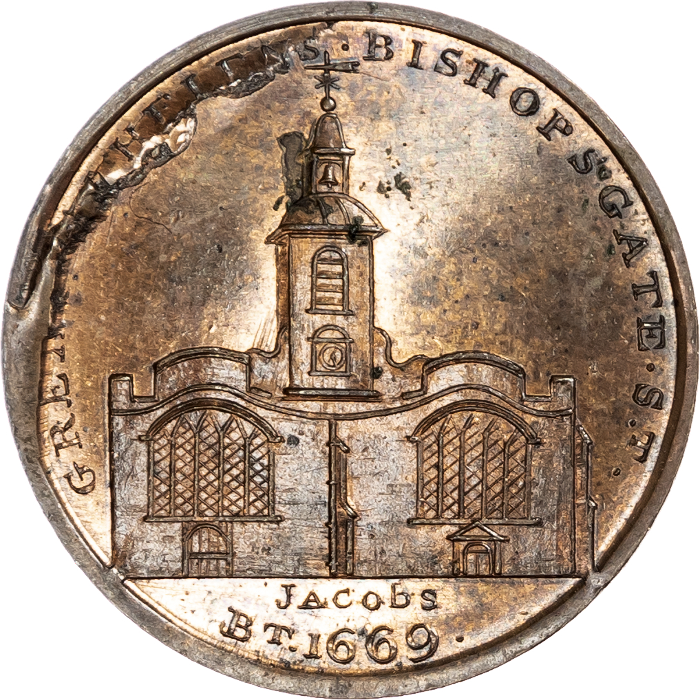 London - Holborn, Paul Skidmore’s ‘London Churches Series’ Halfpenny