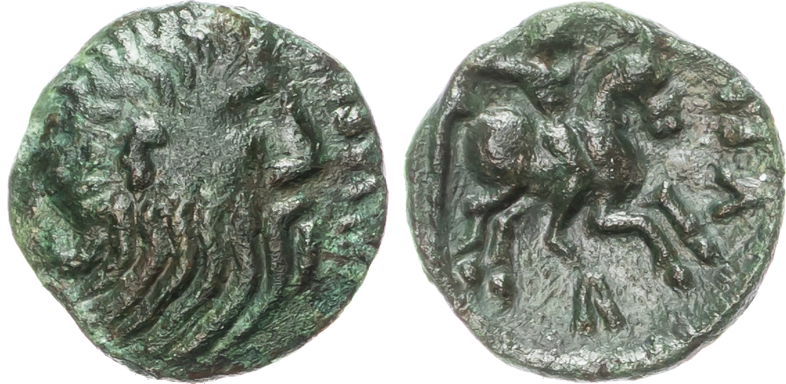 Catuvellauni, Rues (c. AD 1-10), AE Unit, 1.70g. 