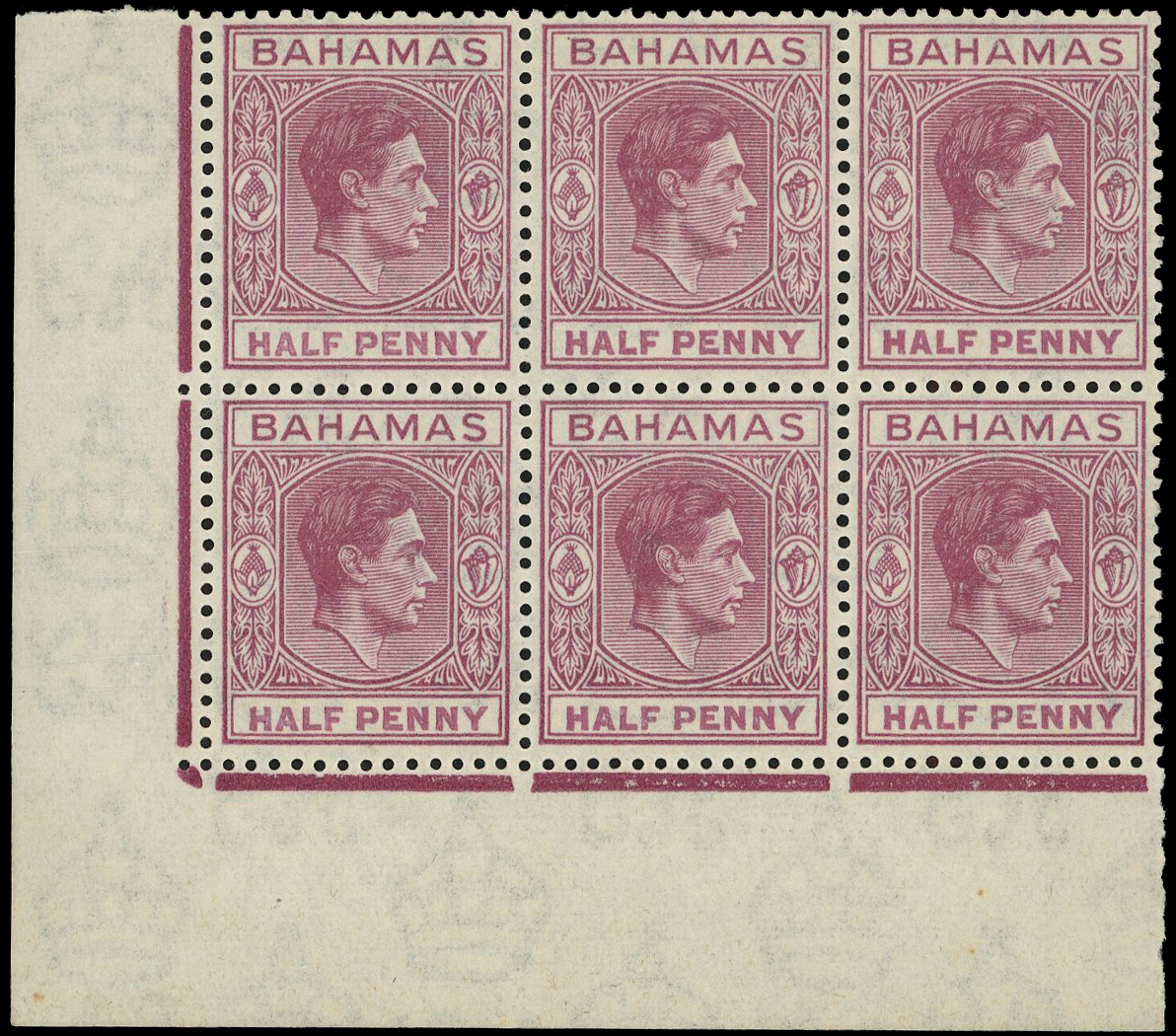 Bahamas SG 149eb block mint