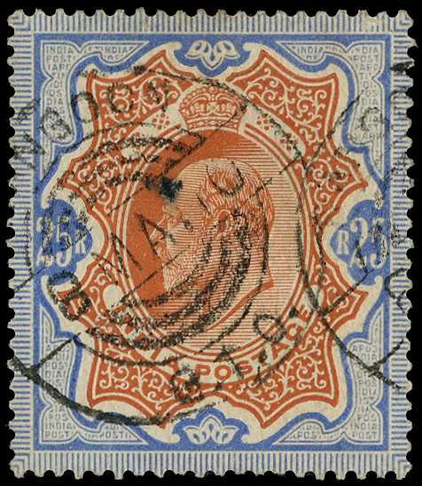 Telegraphs. India high values used with...