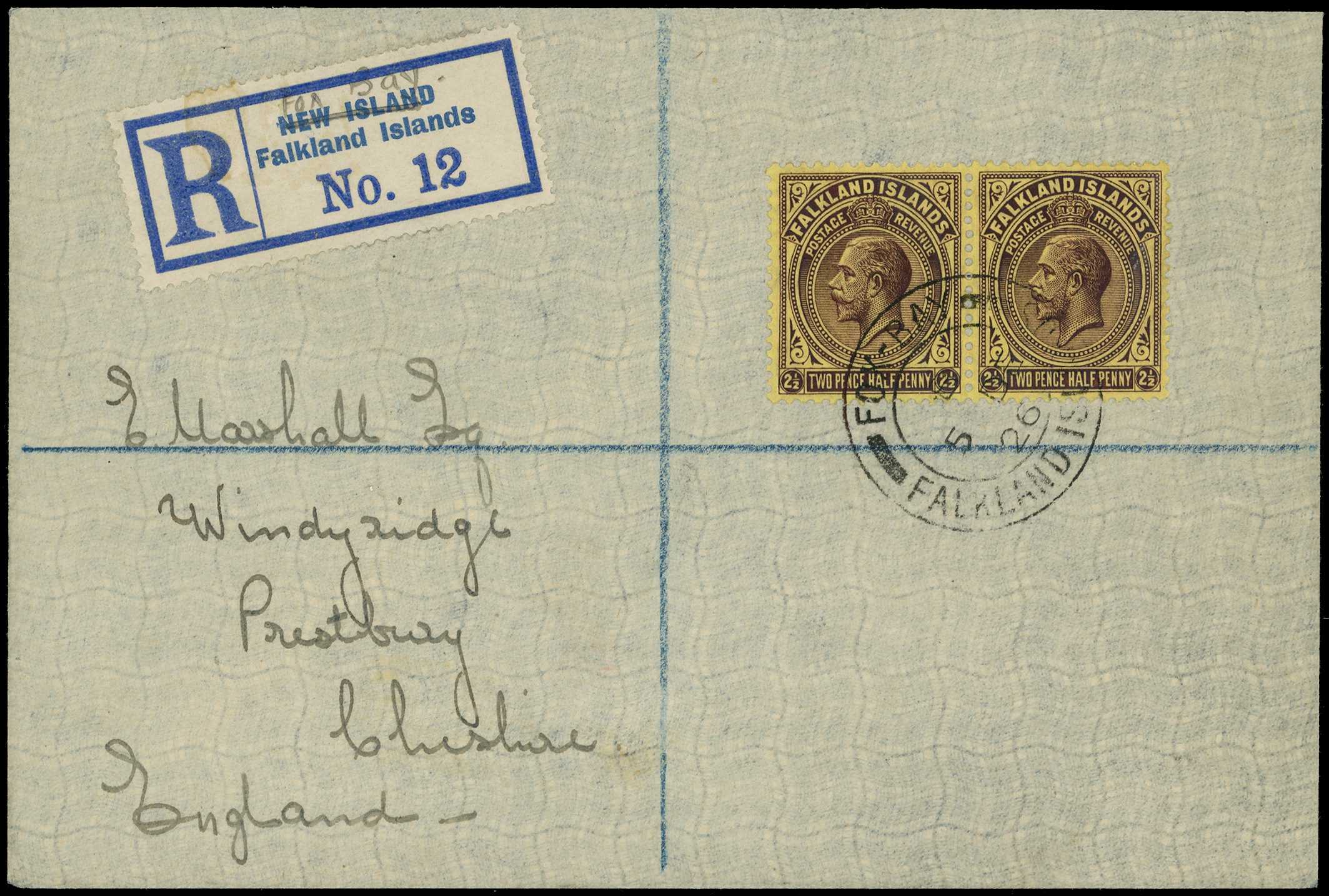 1926 2½d pale purple on pale yellow,...
