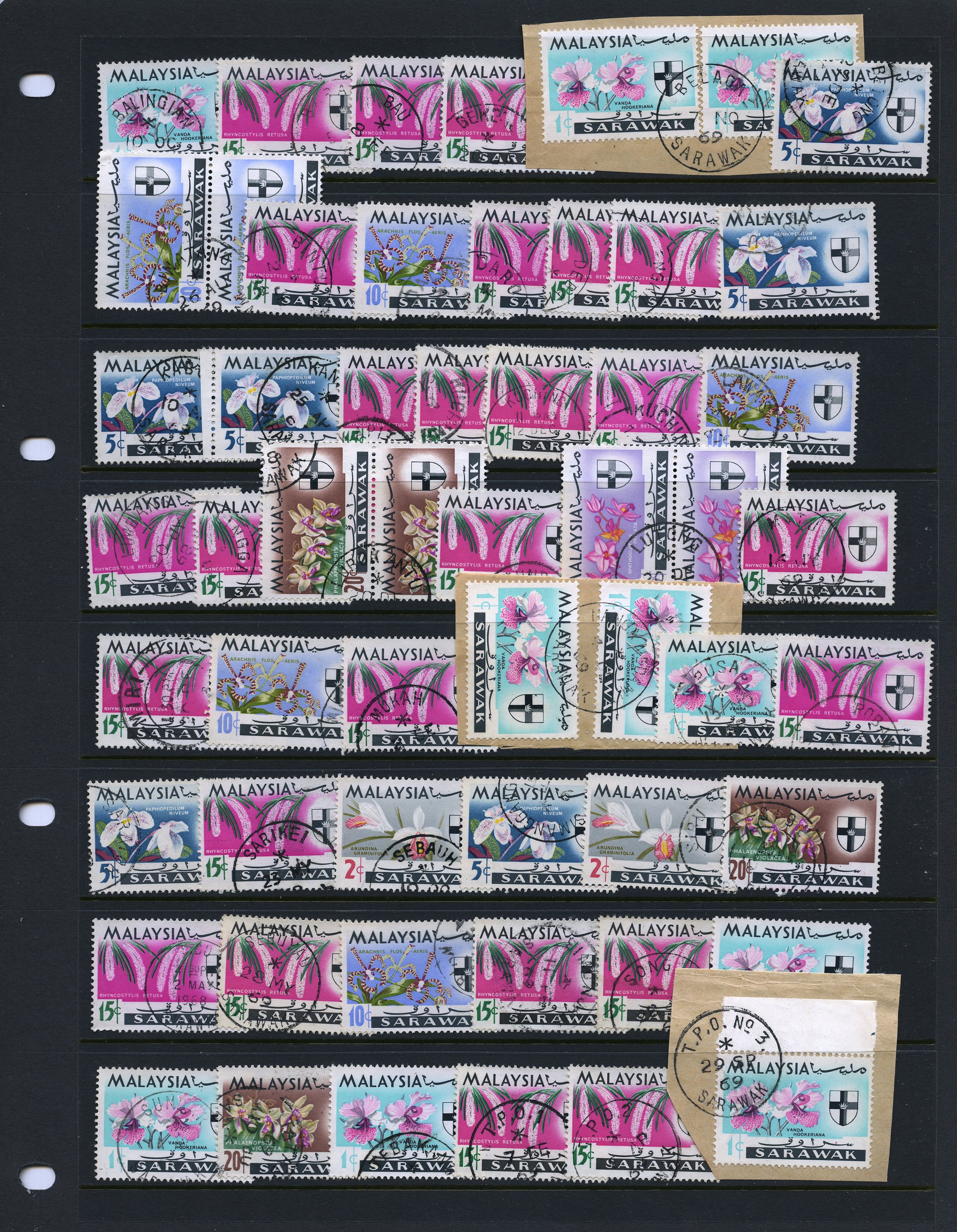 1969 postmark collection, believed all...