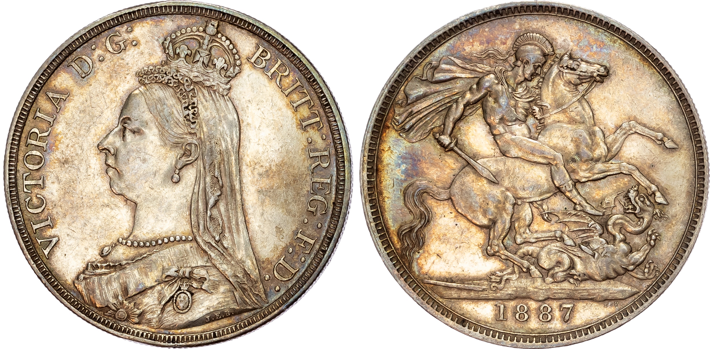 Victoria (1837-1901) Currency Set 1887.