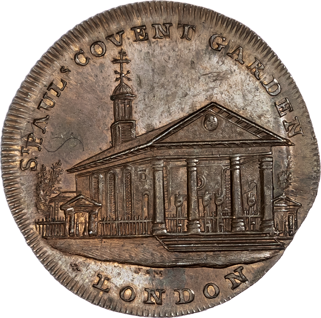 London - Covent Garden, Paul Skidmore Social Series Halfpenny 1795