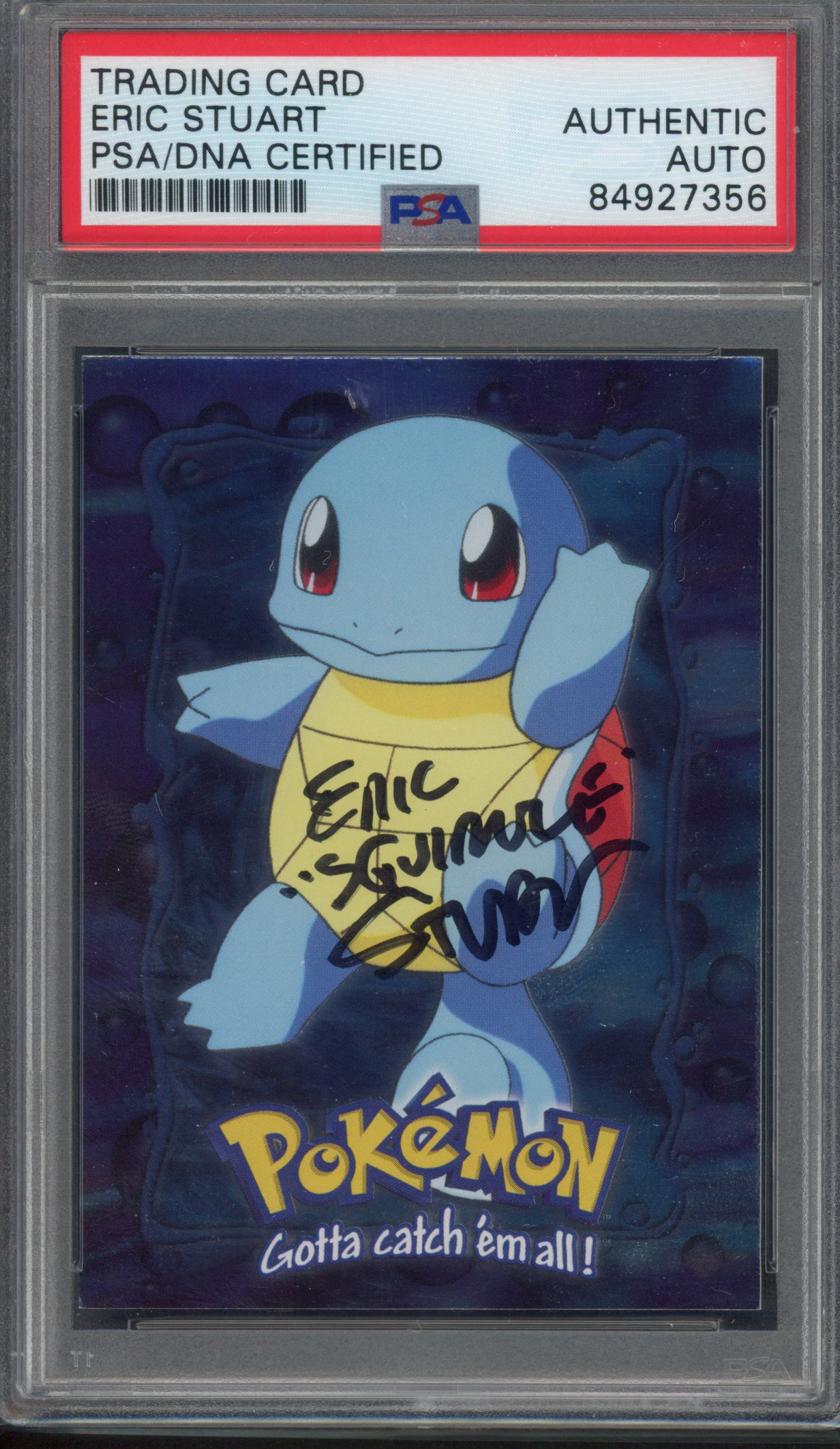 Pokemon TCG - PSA/DNA Certified Eric Stuart Signed Topps Squirtle