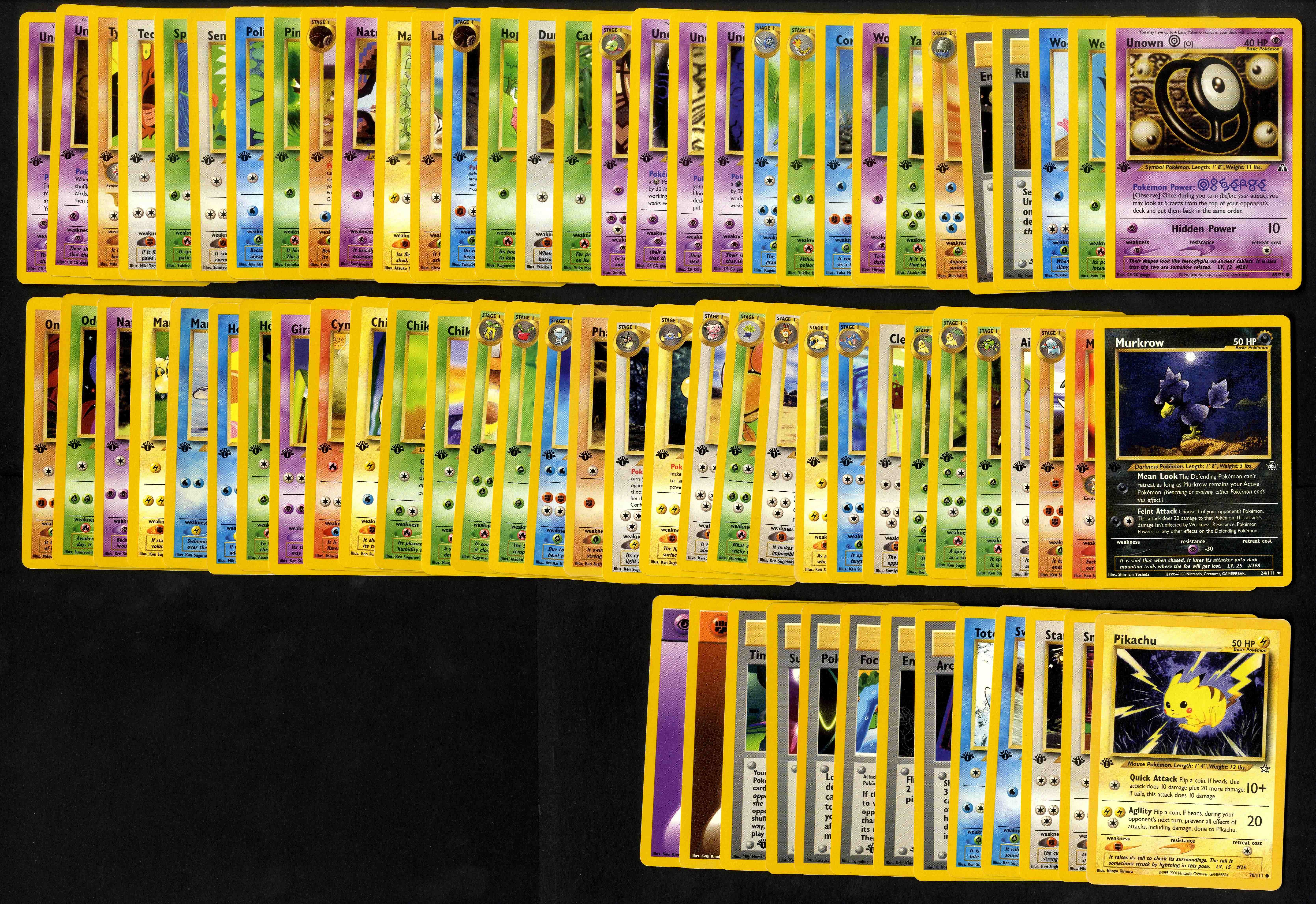 Neo Genesis & Discovery 1st Edition Collections