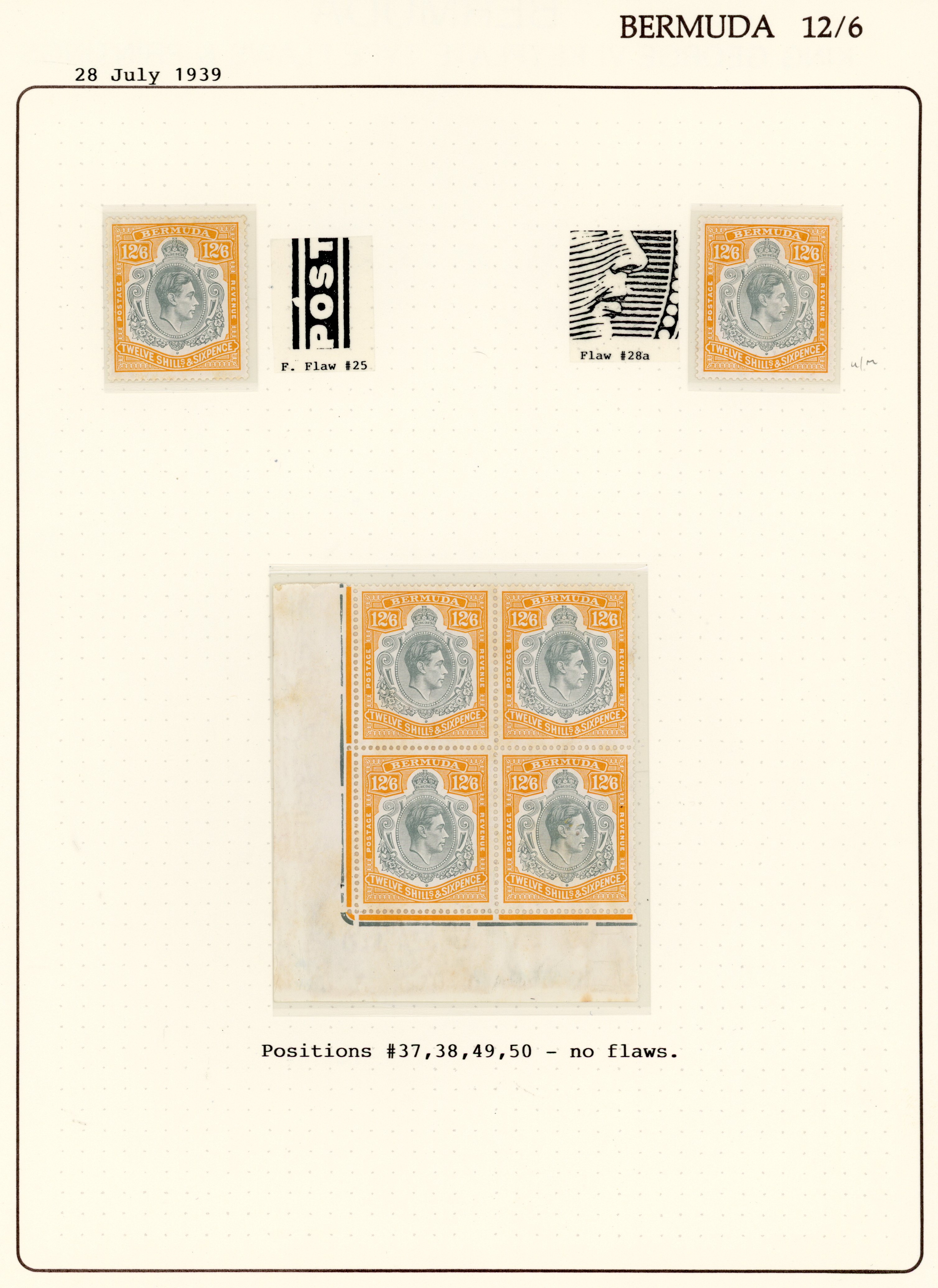 Bermuda SG 120b mint group