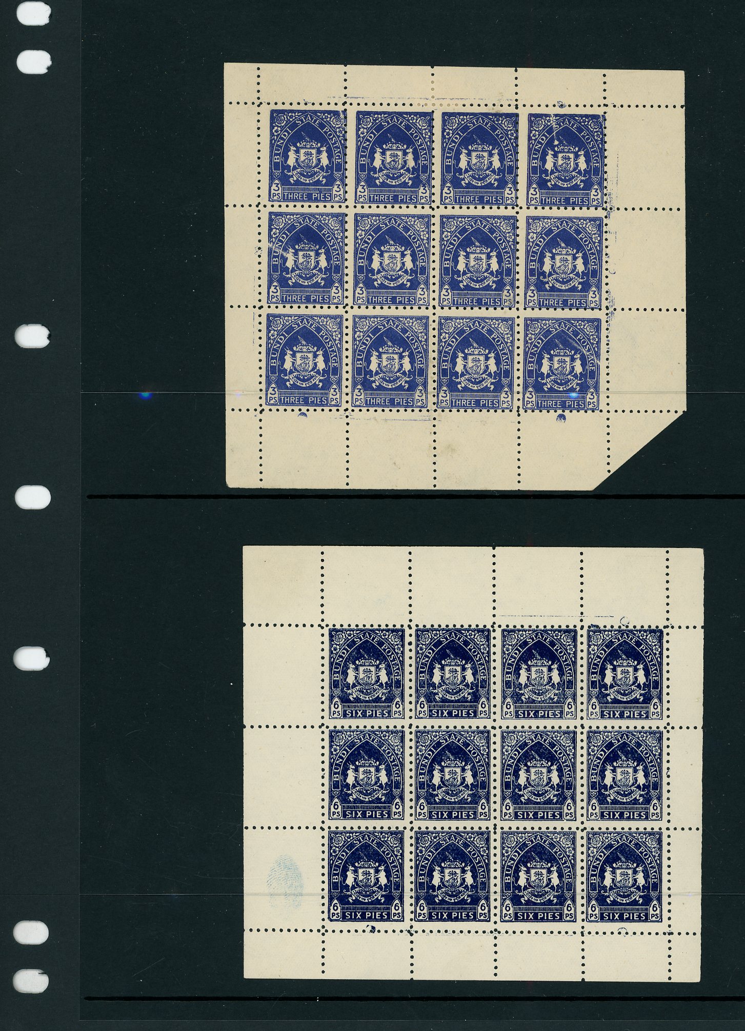 I.F.S Bundi SG 79-85 as complete sheets 