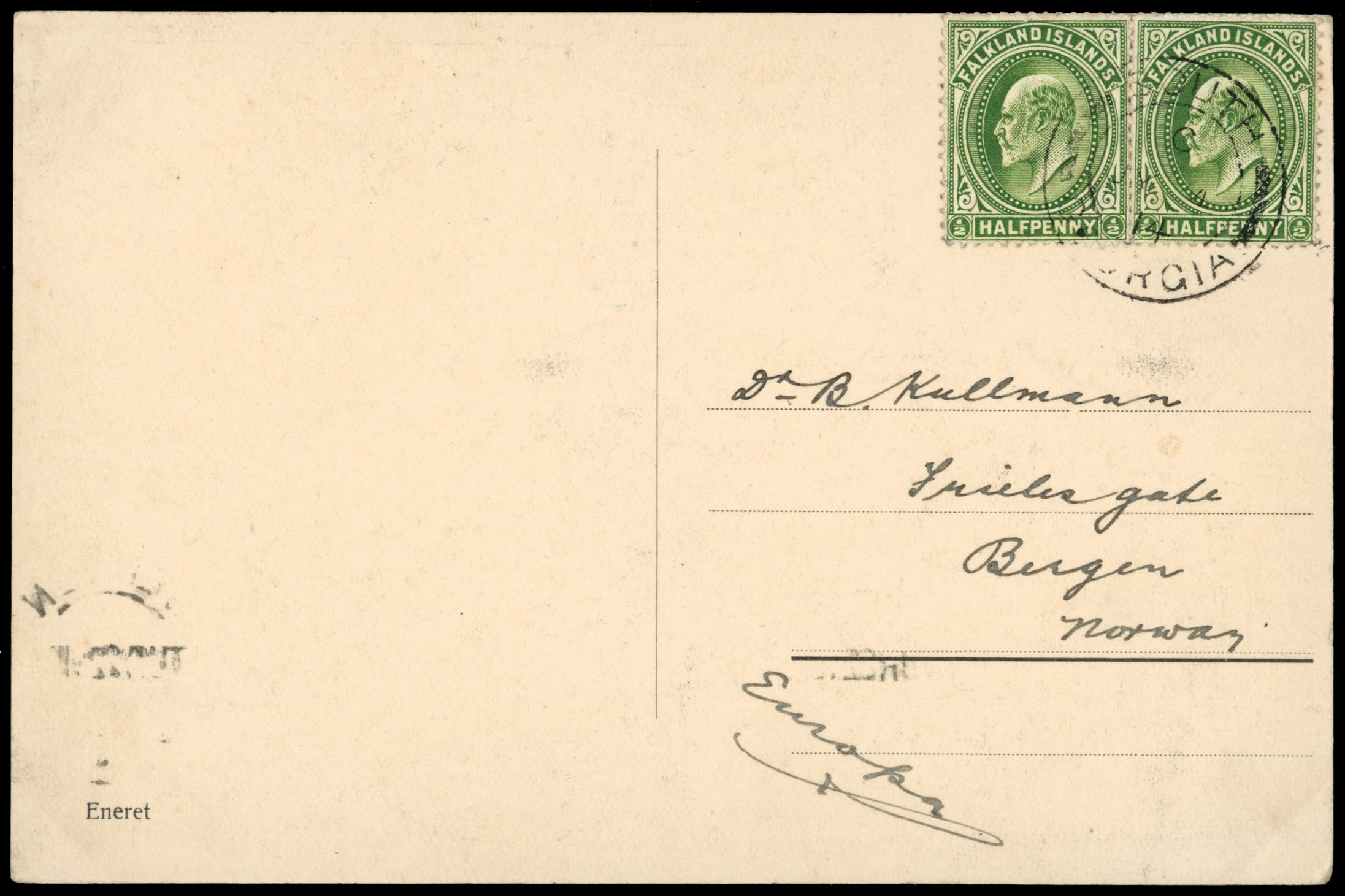 FID 1914 ppc with KEVII ½ds (2) South Georgia to Norway