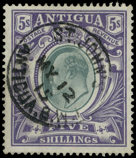1903 5s KEVII cancelled with full St. John’s...