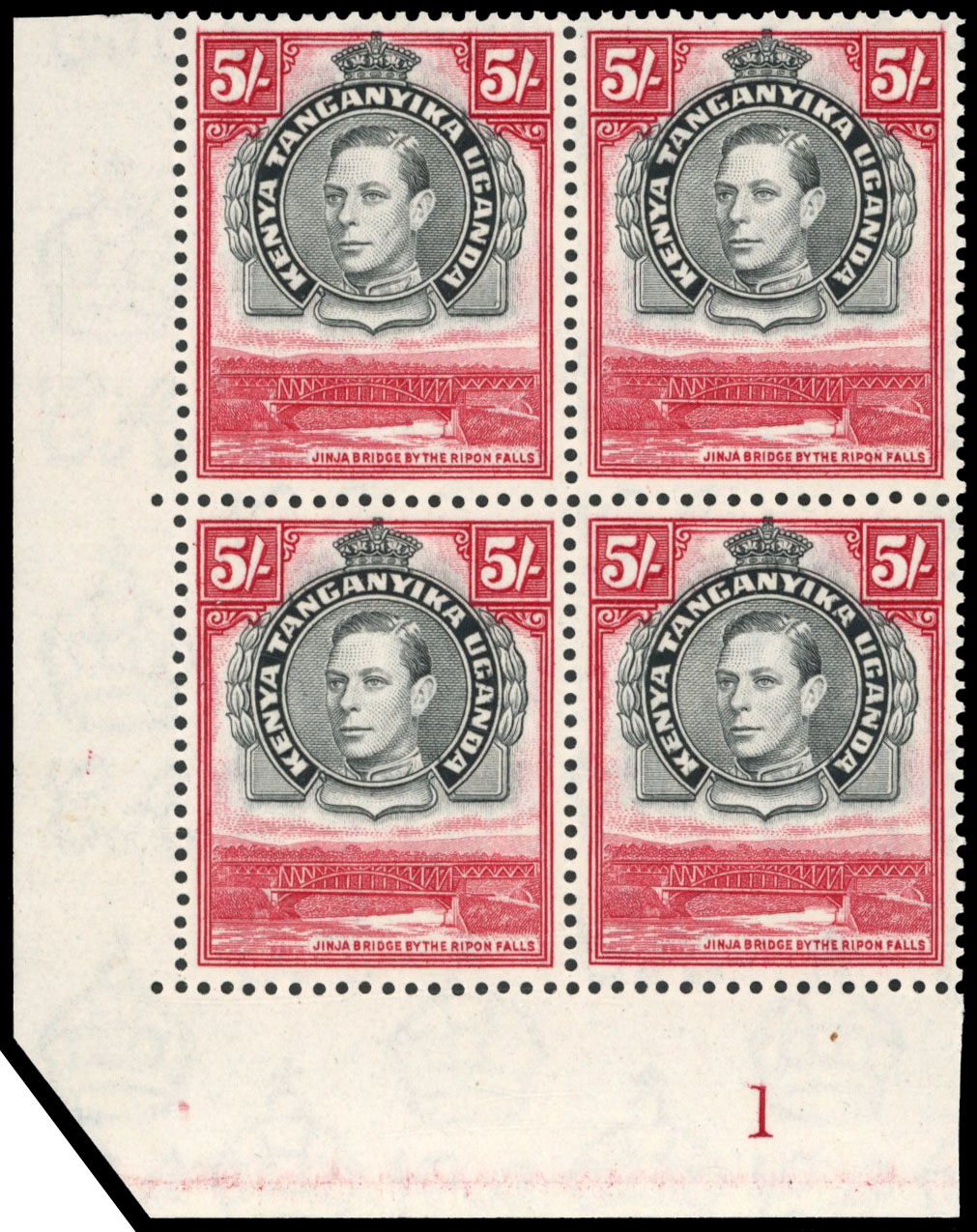 KUT SG 148b Plate block mint