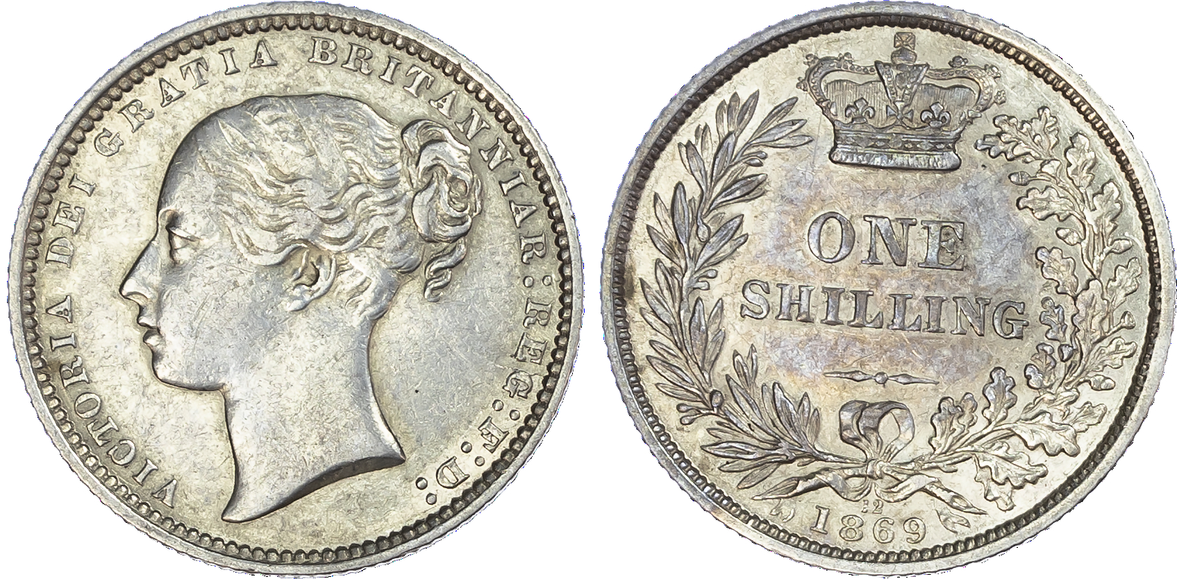 Victoria (1837-1901), Shilling, 1869