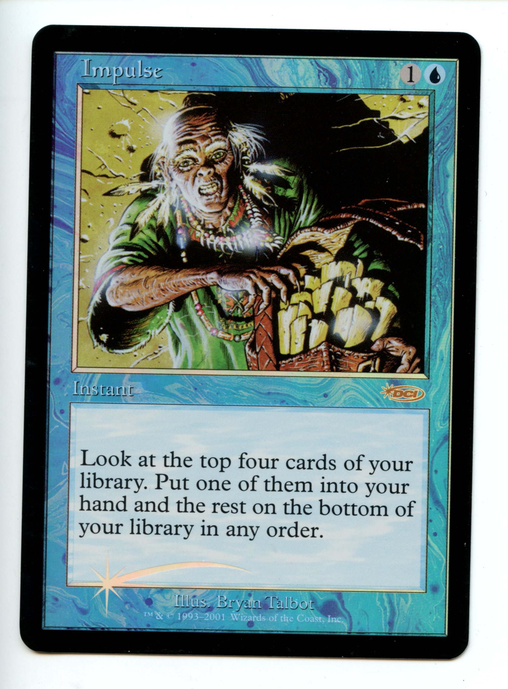 Magic The Gathering  - Impulse  FOIL  - FNM Promo  - Moderately Played