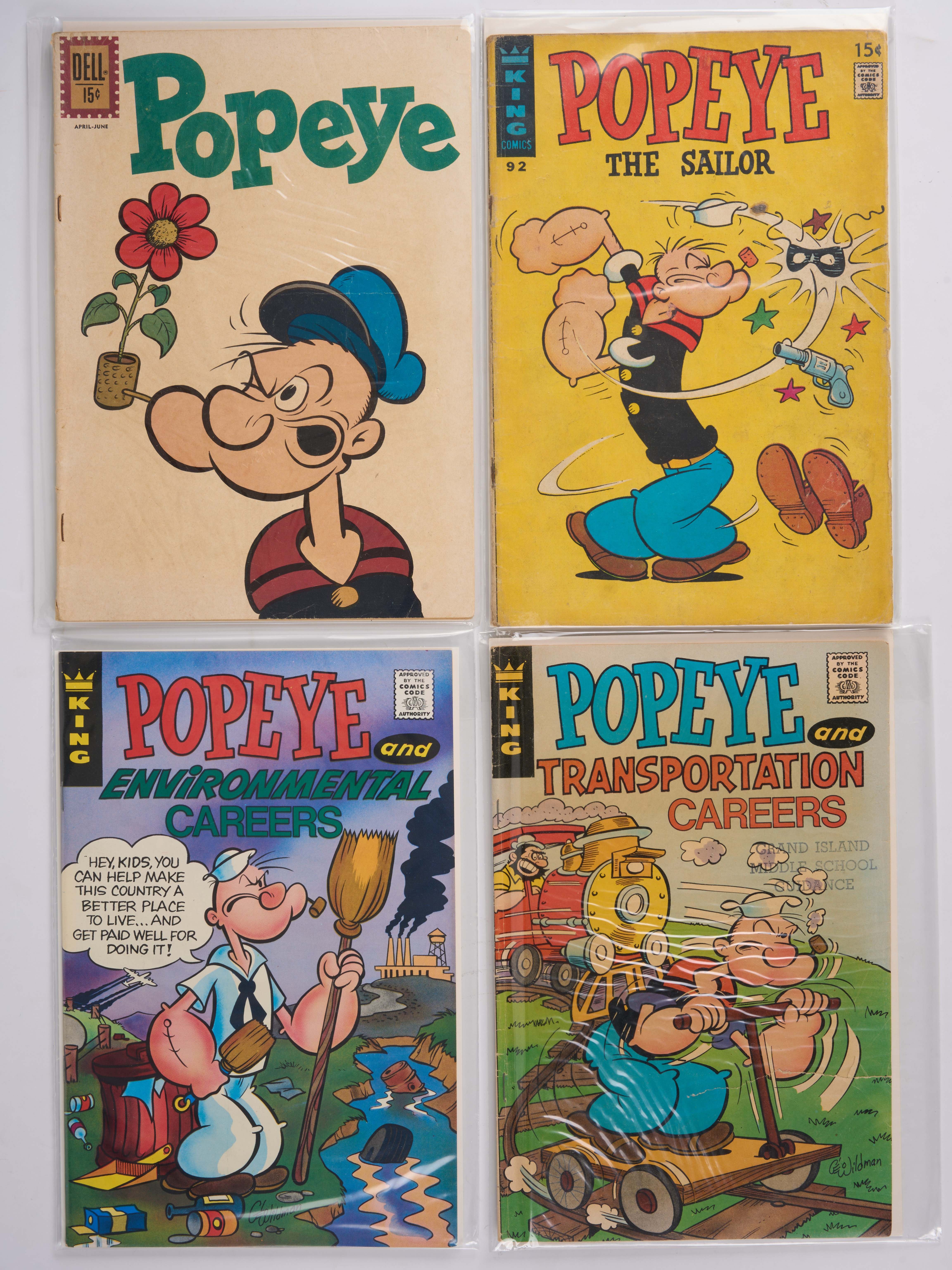 Popeye Comics (Dell/King/Gold Key/Charlton Comics, 1962-1979) Bundle of 14