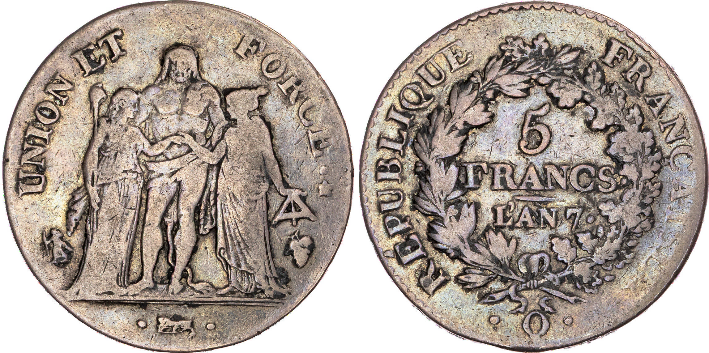 France, First Republic (1795-1799), silver 5 Francs